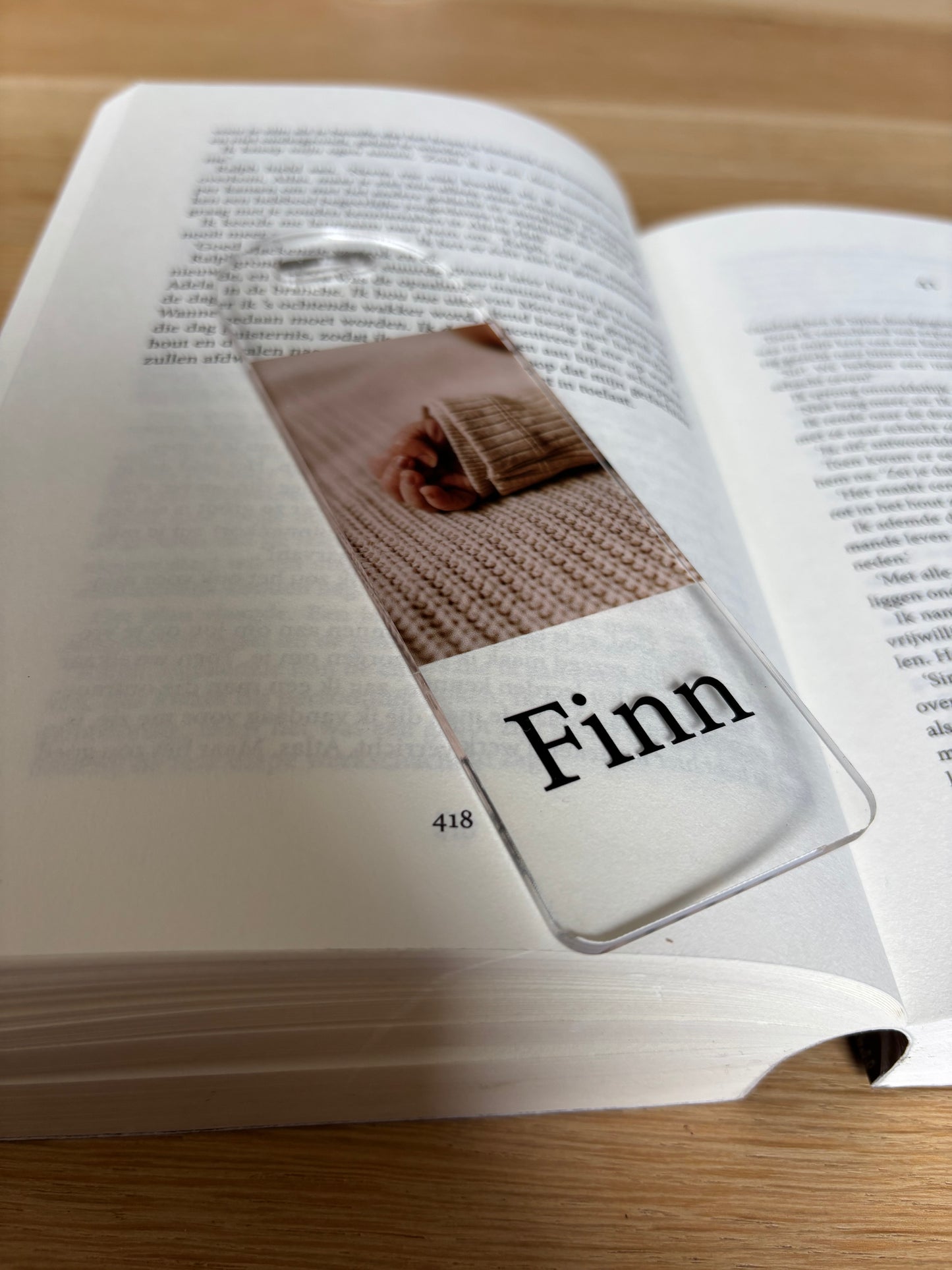 Boekenlegger met eigen foto