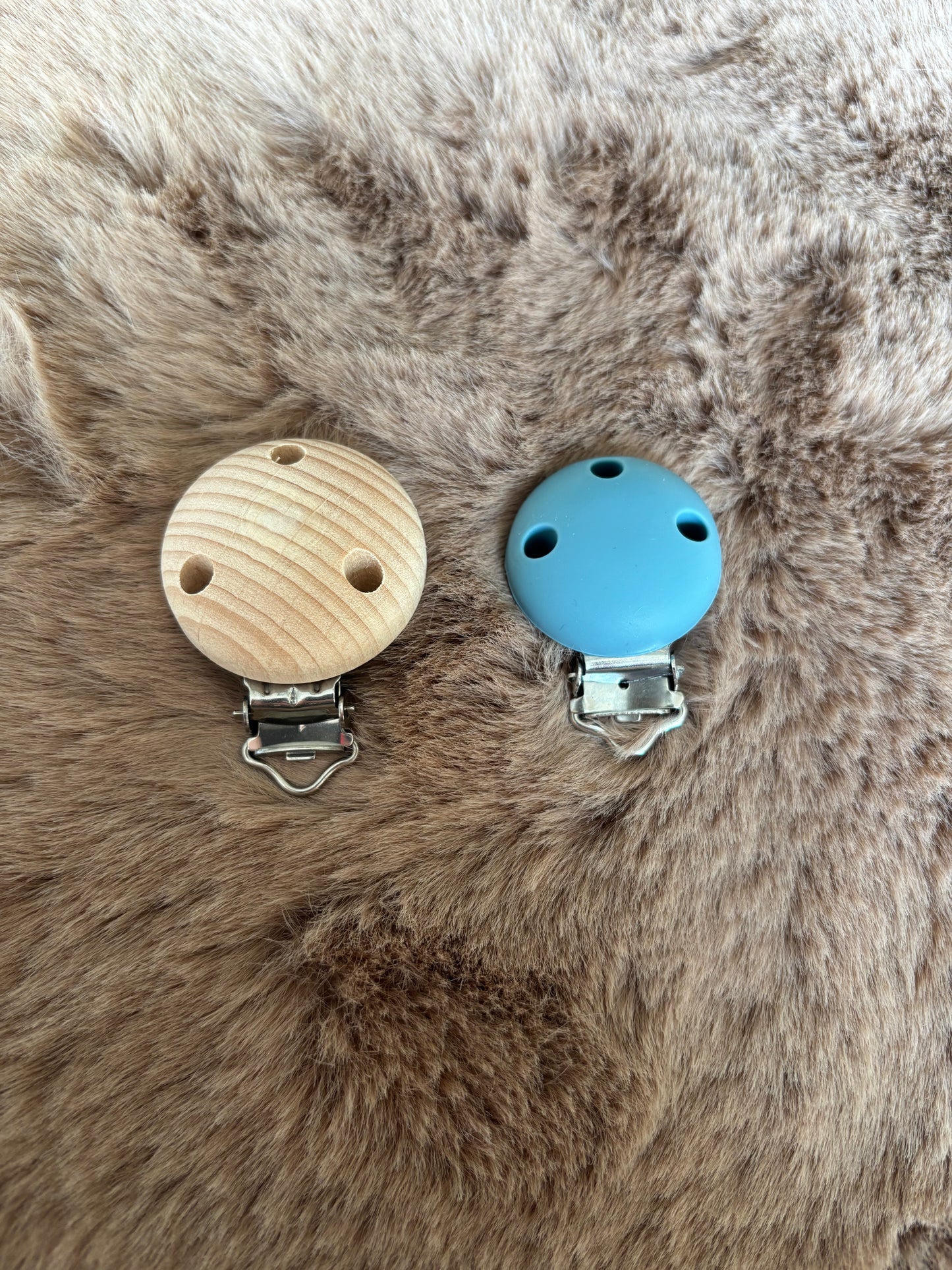 Speenkoord met naam blauw